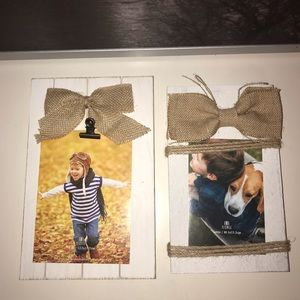 Farmhouse Chic / Rustic / Burlap Picture Frames 📸